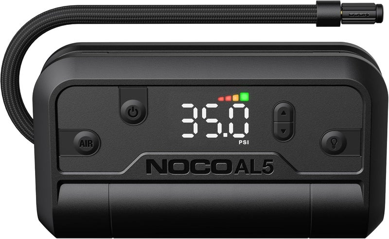 NOCO Air AL5: UltraFast 5A Cordless Tire Inflator – Portable Battery-Powered Air Compressor Pump – 17 SLPM Airflow Inflates 0–40 PSI in 7 Minutes – Digital Gauge + Auto-Shutoff - Image 1
